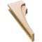 Ekena Millwork 6"W x 12"D x 36"H Thin Rivera Rough Cedar Woodgrain TimberThane Corbel, Primed Tan CORUR06X12X36RIVRCPR - alternate 2